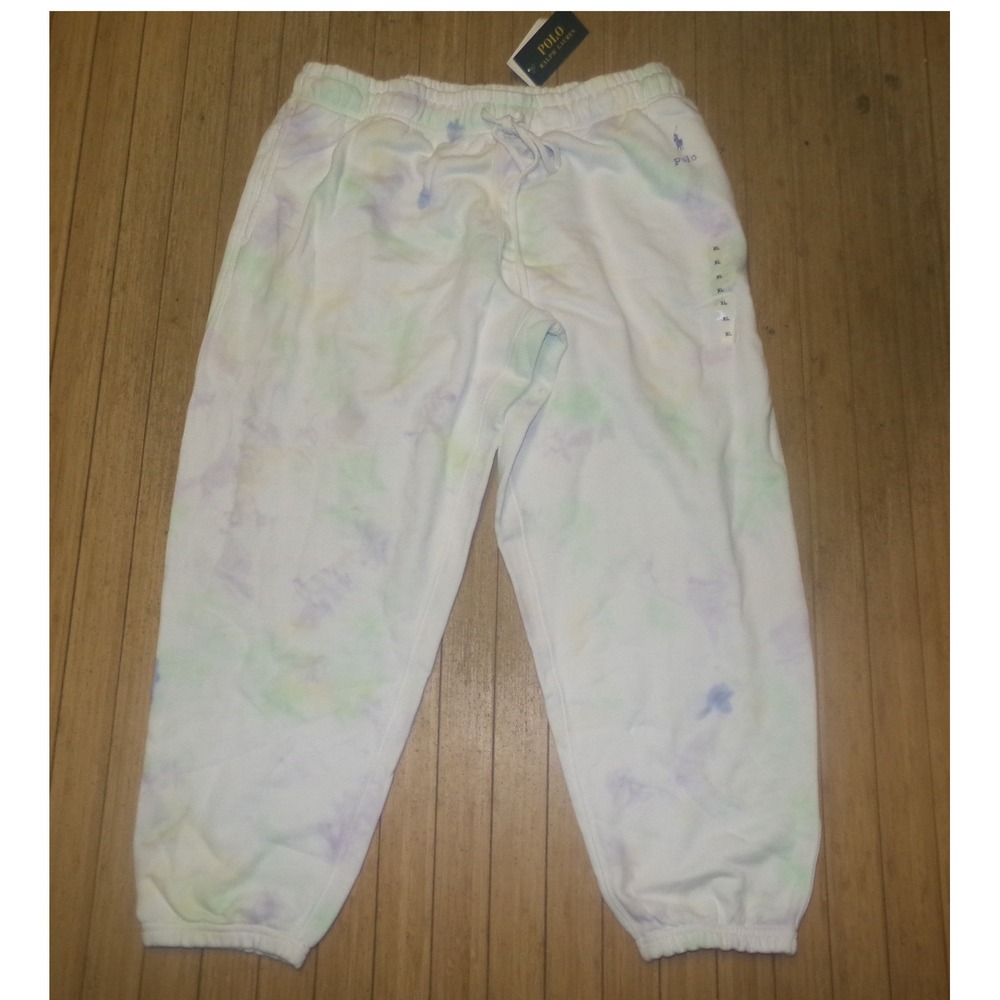 Polo Ralph Lauren Women's Tie Dye Sweatpants XL Pastel Joggers NWT